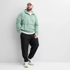 Big & Tall Tek Gear® Lightweight Hooded Quarter Zip Jacket -Tek Gear Shop 7299958 ALT3