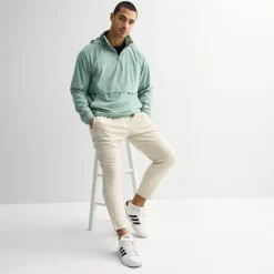 Men's Tek Gear® Lightweight Hooded Quarter Zip Jacket -Tek Gear Shop 7315909 ALT3