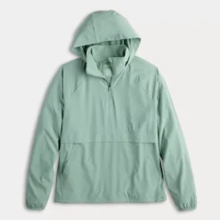 Men's Tek Gear® Lightweight Hooded Quarter Zip Jacket -Tek Gear Shop 7315909 ALT4