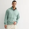 Men's Tek Gear® Lightweight Hooded Quarter Zip Jacket