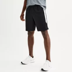 Men's Tek Gear® 9 In. Dry Tek Shorts -Tek Gear Shop 7430640 Black White