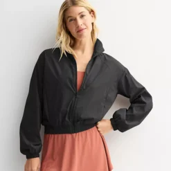 Women's Tek Gear® Full Zip Explore Jacket -Tek Gear Shop 7451771 Mineral Black