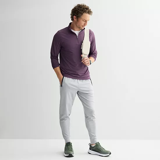 Men's Tek Gear® Mesh Quarter-Zip Pullover 4 Men's Tek Gear® Mesh Quarter-Zip Pullover - Image 4