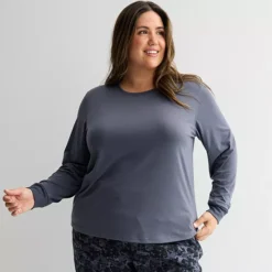 Plus Size Tek Gear® Long Sleeve T-Shirt