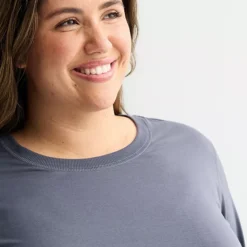 Plus Size Tek Gear® Long Sleeve T-Shirt -Tek Gear Shop 7538378 ALT2