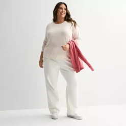 Plus Size Tek Gear® Speckled Long Sleeve Tee -Tek Gear Shop 7538379 ALT3