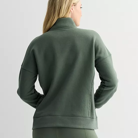 Women's Tek Gear® Ultrasoft Fleece Quarter-Zip Sweatshirt 2 Women's Tek Gear® Ultrasoft Fleece Quarter-Zip Sweatshirt - Image 2