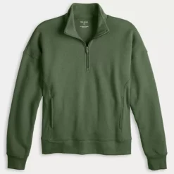 Petite Tek Gear® Quarter Zip Sweatshirt -Tek Gear Shop 7569191 ALT4