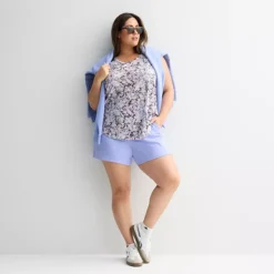 Plus Size Tek Gear® Essential Soft Relaxed Shorts -Tek Gear Shop 7571054 ALT3