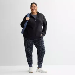 Plus Size Tek Gear® Ultrasoft Fleece Full-Zip Mock Neck Jacket -Tek Gear Shop 7578278 ALT3