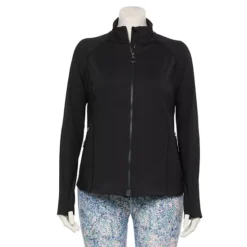 Plus Size Tek Gear® Adaptive Ultrastretch Performance Jacket -Tek Gear Shop 7578794 Mineral Black