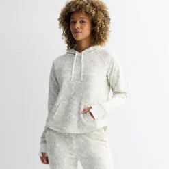 Women's Tek Gear® Ultrasoft Fleece Hoodie Sweatshirt 30 Women's Tek Gear® Ultrasoft Fleece Hoodie Sweatshirt -Tek Gear Shop 7583347 Beige Abstract Floral