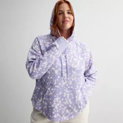 Plus Size Tek Gear® Ultrasoft Fleece Hoodie -Tek Gear Shop 7583515 Lilac Fawn