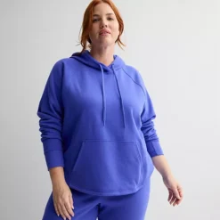 Plus Size Tek Gear® Ultrasoft Fleece Hoodie -Tek Gear Shop 7583515 Skylar Violet