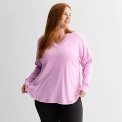 Women's Tek Gear® Fashion Basic Tunic -Tek Gear Shop 7588909 Innocent Lilac