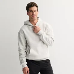 Men's Tek Gear® Ultrasoft Fleece Relaxed Hoodie -Tek Gear Shop 7598981 Silver Spirit