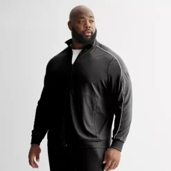 Big & Tall Tek Gear® Track Jacket 14 Big & Tall Tek Gear® Track Jacket -Tek Gear Shop 7599793 Mineral Black 1