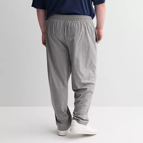 Big & Tall Tek Gear® Ultra Soft Jersey Open Bottom Pants 2 Big & Tall Tek Gear® Ultra Soft Jersey Open Bottom Pants - Image 2