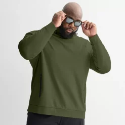 Big & Tall Tek Gear® Performance Ponte Hoodie -Tek Gear Shop 7600471 Army Bottle