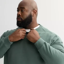 Big & Tall Tek Gear® Ultra Soft Fleece Crew Neck Pullover -Tek Gear Shop 7603936 ALT2