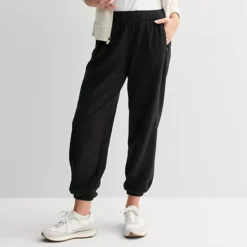 Women's Tek Gear® Micro Fleece Joggers -Tek Gear Shop 7606358 Mineral Black 1