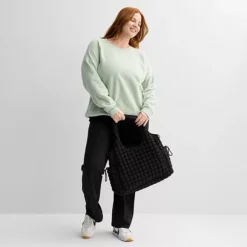 Plus Size Tek Gear® Micro Fleece Crewneck Pullover -Tek Gear Shop 7606516 ALT3