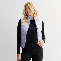Women's Tek Gear® Puffer Vest -Tek Gear Shop 7616087 Lavender Cloud Shine