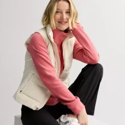 Women's Tek Gear® Waffle Henley Top -Tek Gear Shop 7628025 ALT3