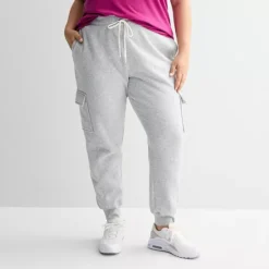 Plus Size Tek Gear® Ultrasoft Fleece Cargo Joggers