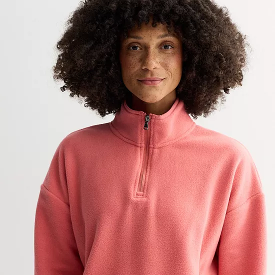 Petite Tek Gear® Micro Fleece Quarter-Zip Pullover 3 Petite Tek Gear® Micro Fleece Quarter-Zip Pullover - Image 3