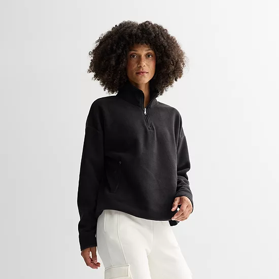 Petite Tek Gear® Micro Fleece Quarter-Zip Pullover 1 Petite Tek Gear® Micro Fleece Quarter-Zip Pullover