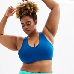 Plus Size Tek Gear® Ultrastretch Medium Support V-Neck Sports Bra