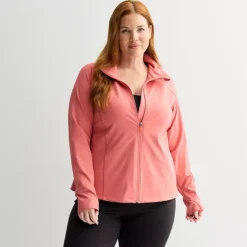 Plus Size Tek Gear® Ultrastretch Performance Jacket -Tek Gear Shop 7738541 Scented Rose
