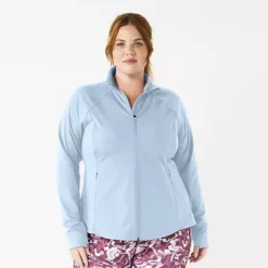 Plus Size Tek Gear® Ultrastretch Performance Jacket -Tek Gear Shop 7738541 Soft Blue 1