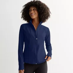 Women's Tek Gear® Zipper Front Midweight Jacket -Tek Gear Shop 7742966 Navy Romance