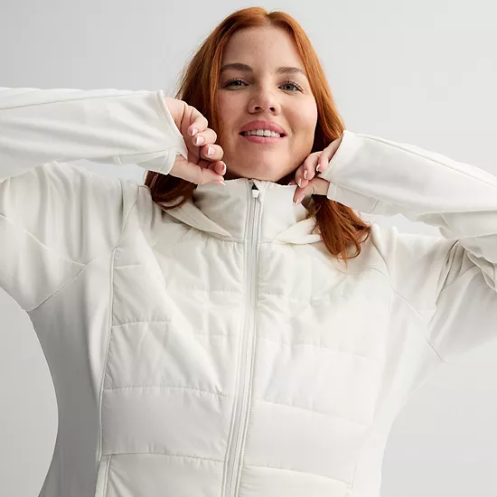 Plus Size Tek Gear® Mixed Media Jacket 3 Plus Size Tek Gear® Mixed Media Jacket - Image 3