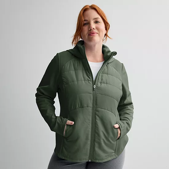 Plus Size Tek Gear® Mixed Media Jacket 9 Plus Size Tek Gear® Mixed Media Jacket - Image 9