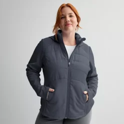 Plus Size Tek Gear® Mixed Media Jacket 25 Plus Size Tek Gear® Mixed Media Jacket -Tek Gear Shop 7857080 Heritage Gray