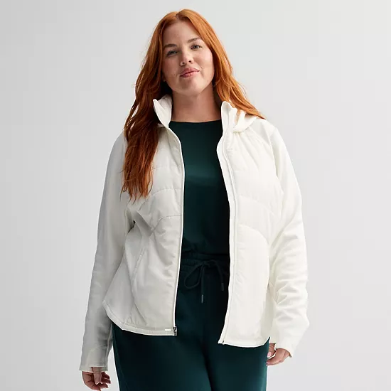 Plus Size Tek Gear® Mixed Media Jacket 10 Plus Size Tek Gear® Mixed Media Jacket - Image 10