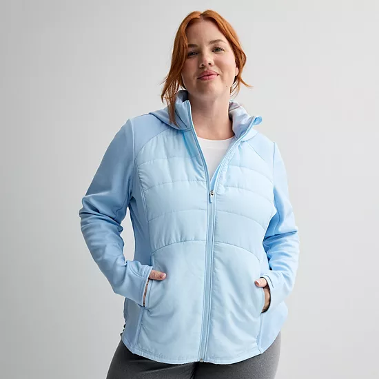 Plus Size Tek Gear® Mixed Media Jacket 5 Plus Size Tek Gear® Mixed Media Jacket - Image 5