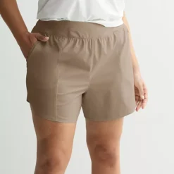 Plus Size Tek Gear® Multi-Purpose Athletic Shorts -Tek Gear Shop 7885064 Kalari Khaki