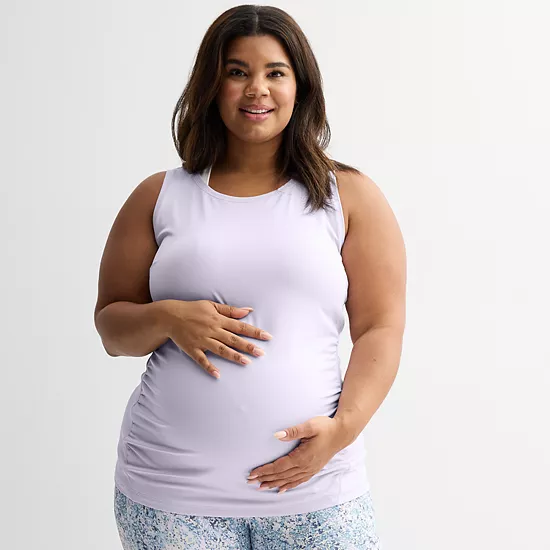 Plus Size Maternity Tek Gear® Performance Tank Top 1 Plus Size Maternity Tek Gear® Performance Tank Top