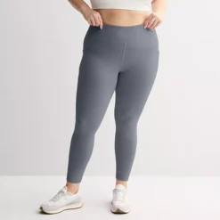 Plus Size Tek Gear® Ultrastretch Pocket High-Waisted Capri Leggings -Tek Gear Shop 7885460 Heritage Gray